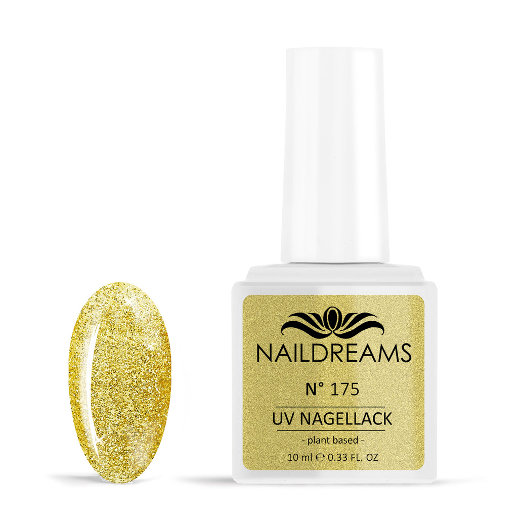 UV NAGELLACK - N° 175 - GOLDEN SPARKLE - glitzer -