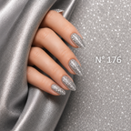 UV NAGELLACK - N° 176 - SILVER SPARKLE - glitzer -