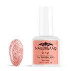 UV NAGELLACK - N° 182 - ROSE CRYSTAL - glitzer -