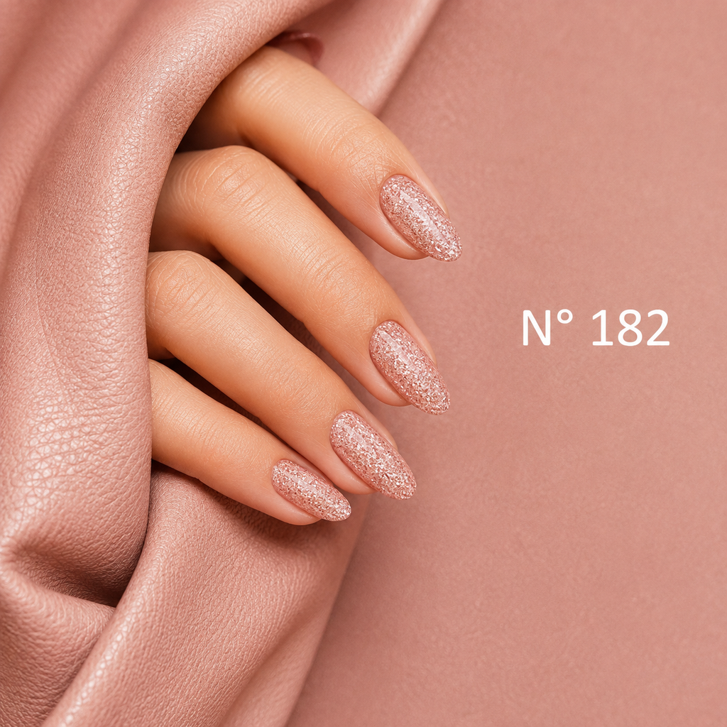 UV NAGELLACK - N° 182 - ROSE CRYSTAL - glitzer -