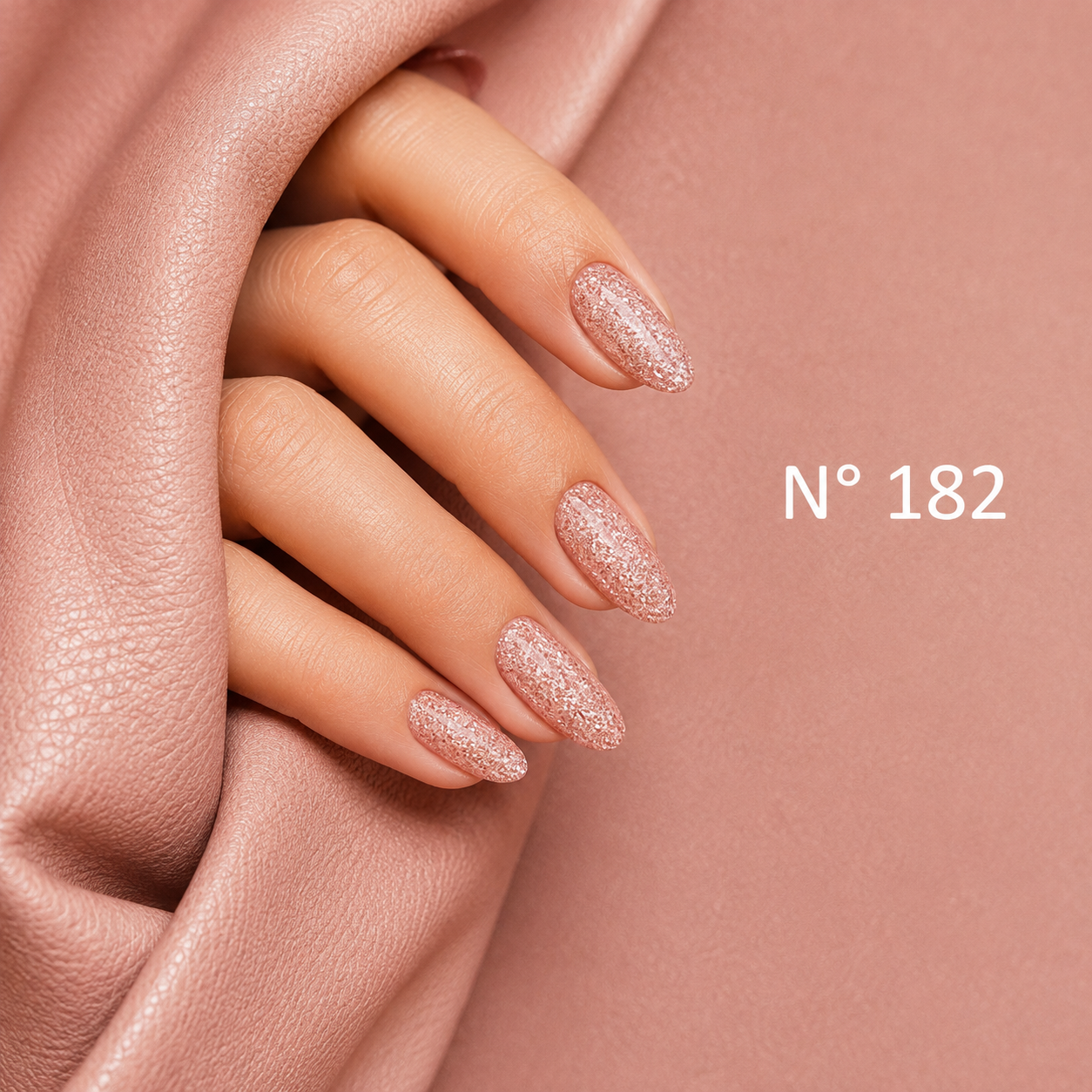 UV NAGELLACK - N° 182 - ROSE CRYSTAL - glitzer -