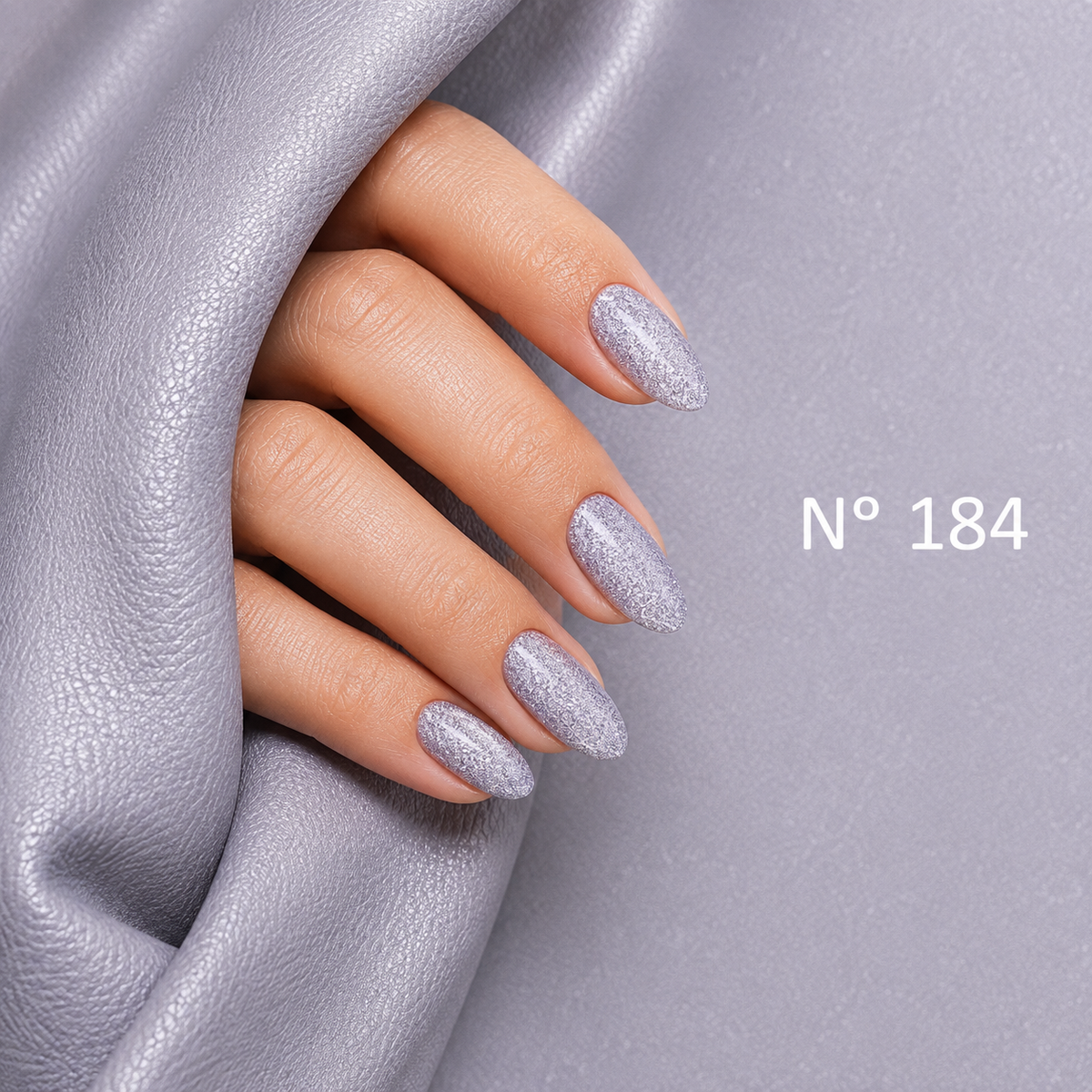 UV NAGELLACK - N° 184 - SILVER LAVENDER - glitzer -